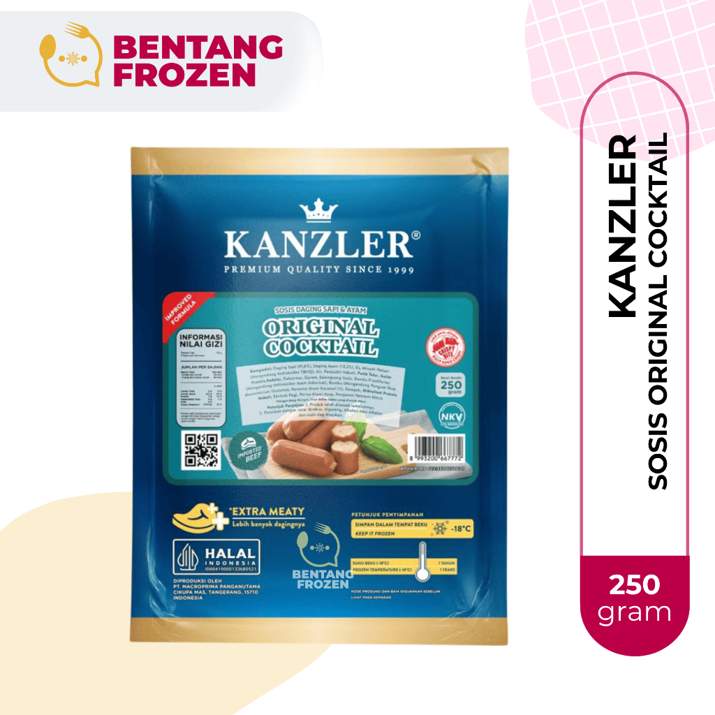 Kanzler Sosis Cocktail Original 250gr / Sosis Cocktail