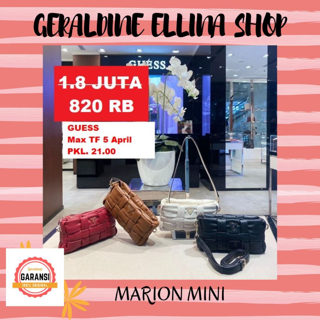 Tas Guess wanita sling bag ORIGINAL 100% sale FIDDLEWORD