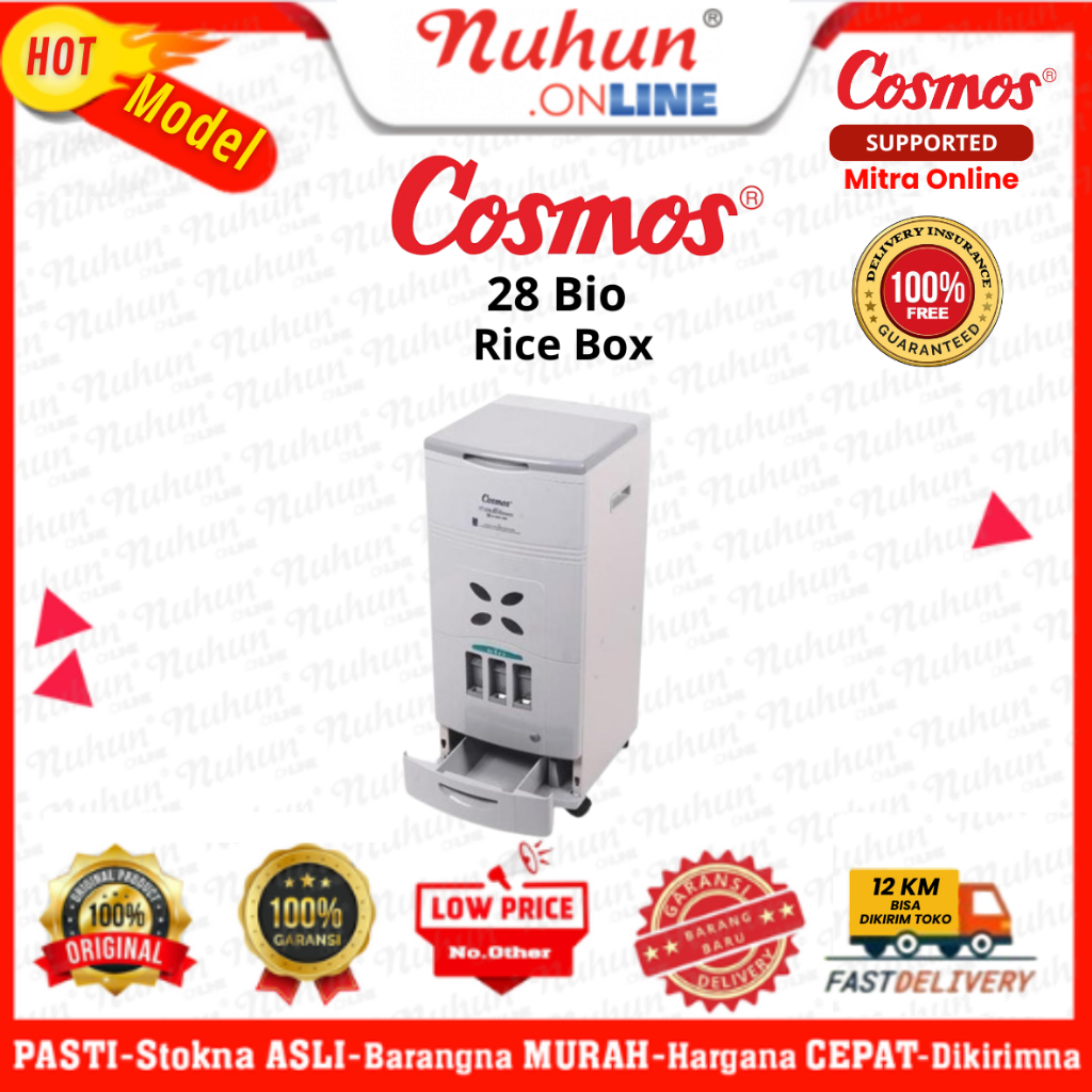 Cosmos Rice Box 28 Bio Tempat Penyimpanan Beras 28 Kg
