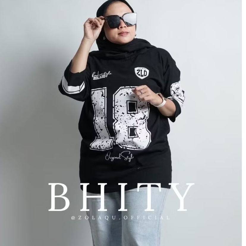 zolaqu kaos oversize hitam baseball