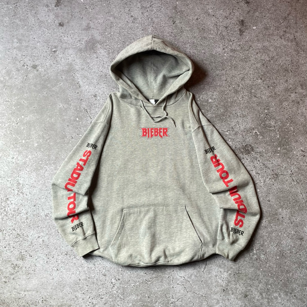 Hoodie Stadium Tour Bieber Unisex Pria Wanita