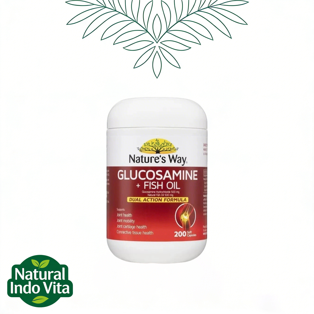Nature's Way Glucosamine + Fish Oil 200 Soft Capsules