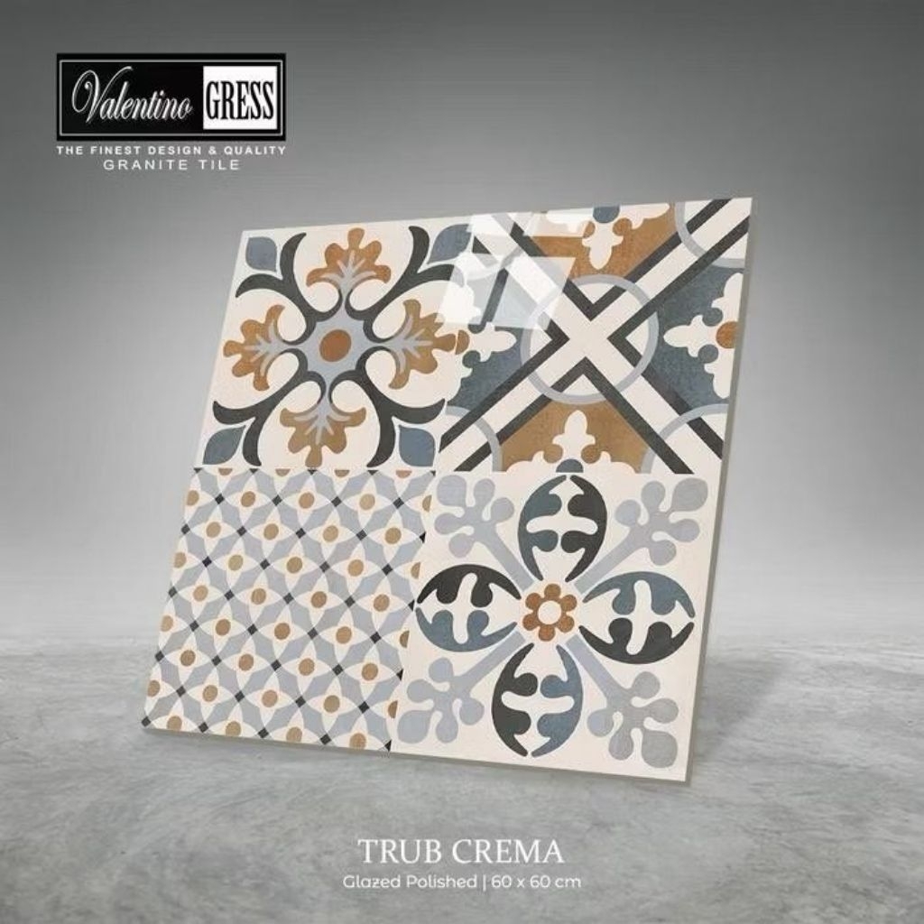 Granite Trub Crema 60x60 lantai | glaze polishead glossy