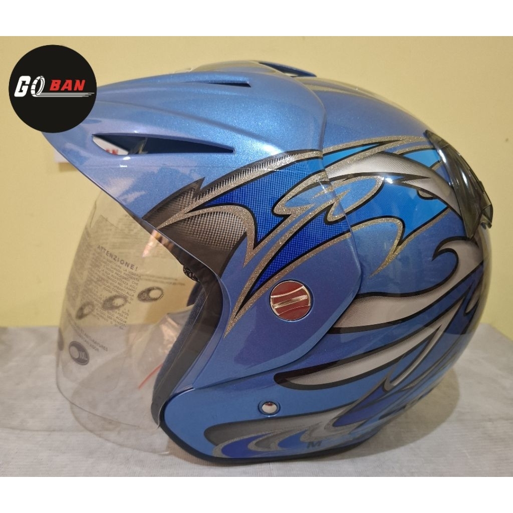 Helm INK CX-22 Motif Half face single visor