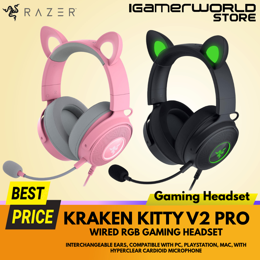 Razer Kraken Kitty V2 Pro Wired RGB Gaming Headset