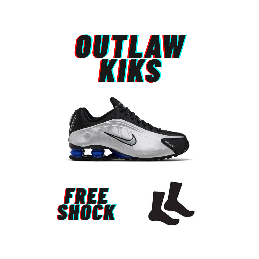 SNEAKERS NIKE SHOX R4 SILVER RACER BLUE