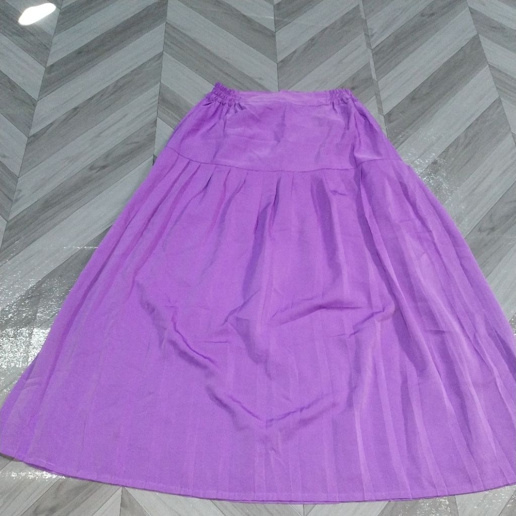 [SECOND] Rok Mayung Satin Silk Ungu