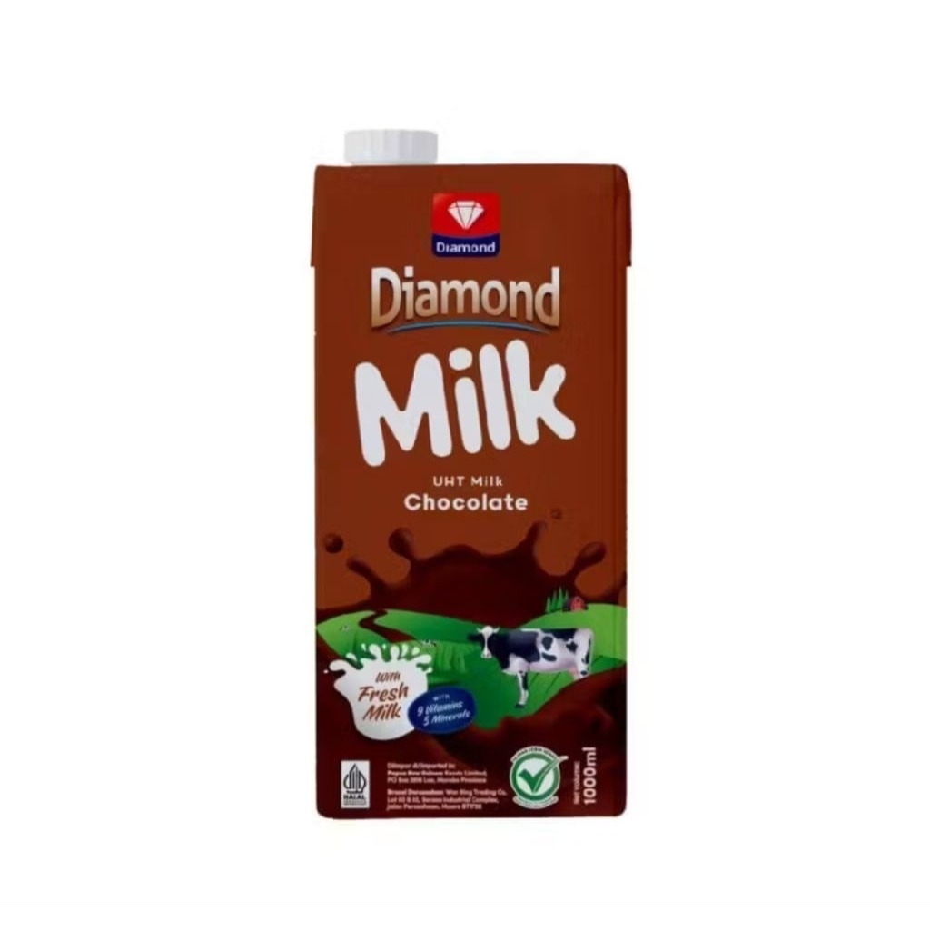 Diamond susu UHT Cokelat 1L 1 Liter