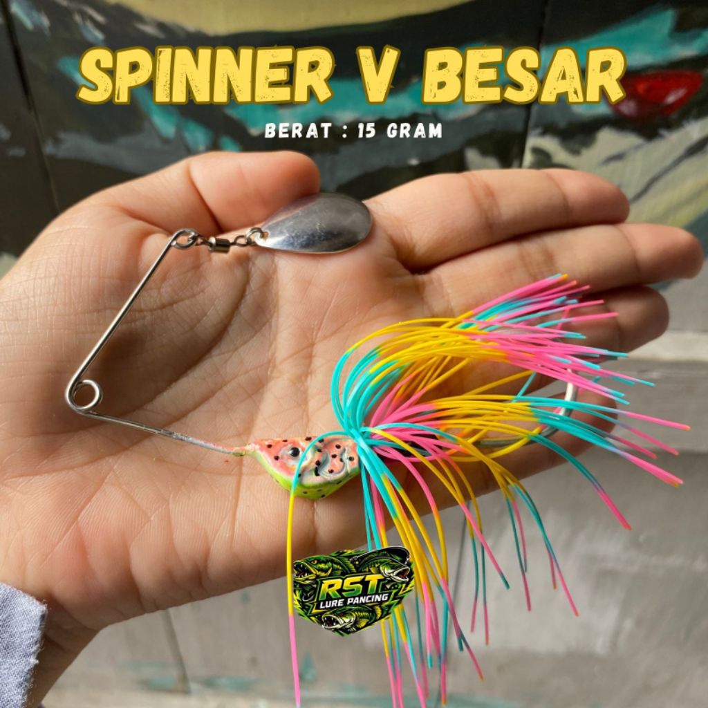 Spinner V Lure Gabus Besar Umpan Pancing Gabus Snakehead....