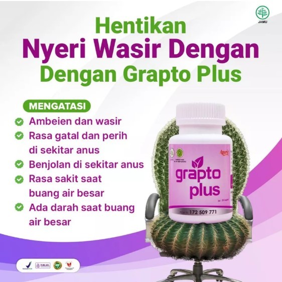 Obat Ambeien Grapto Plus Herbal Tanpa Operasi