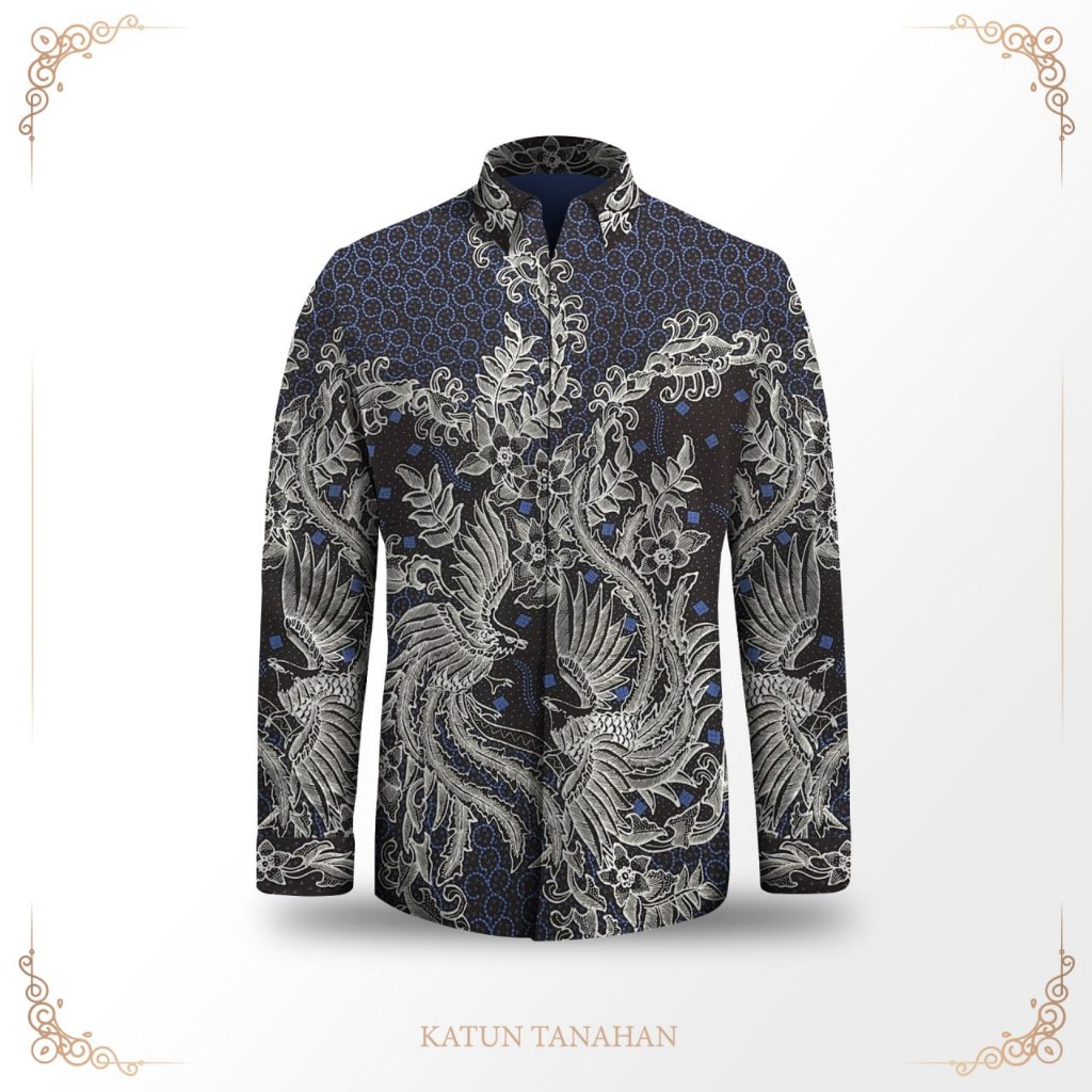 Kemeja pria lengan panjang batik tulis exclusive pola baju batik pria bahan katun premium batik tuli