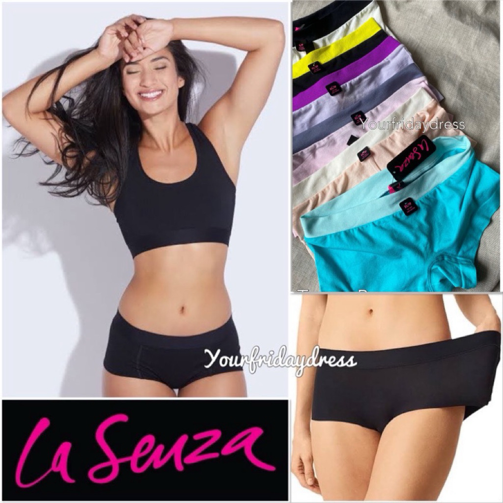 PLAIN BOXER LASENZA Soft Seamless Boyshort Panty comfort PLAIN Basic Heather Ultrasoft Modal Panties