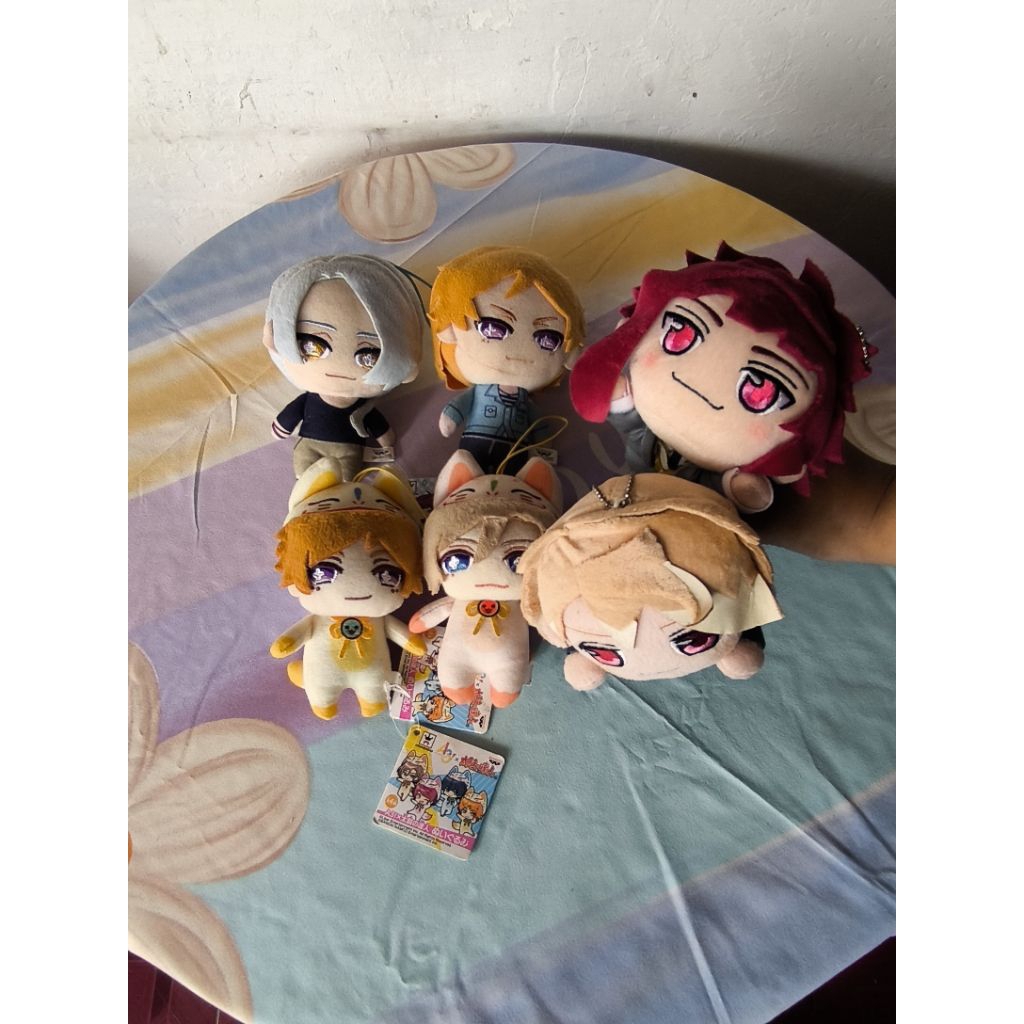 A3 (Act Addict Actor) Anime Plush doll, Tenma Sumeragi, Arisugawa Homare, Banri Settsu, Azuma Yukish