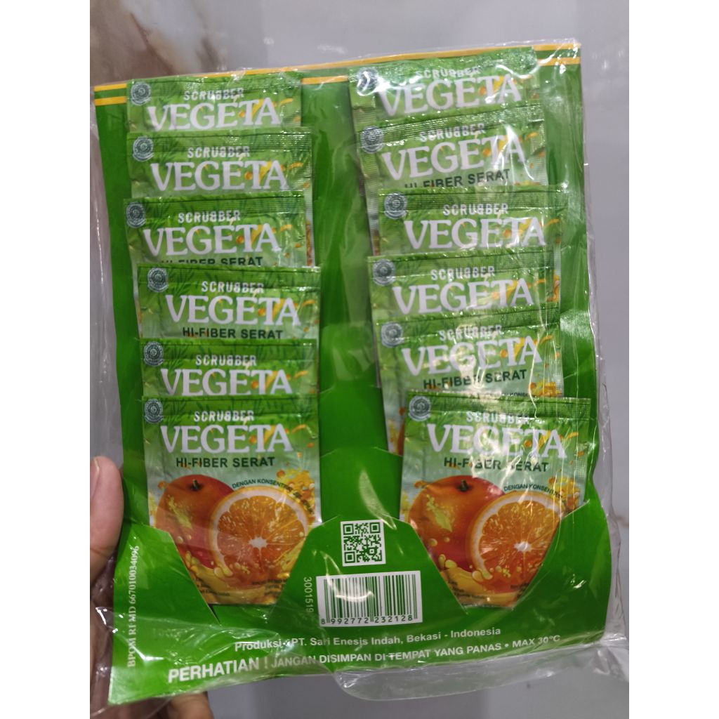 Suplemen Serat Vegeta Herbal 12 Sachet - Membantu Pencernaan, Diet, dan Kolesterol