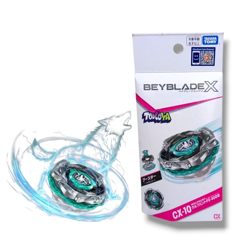Wolfhunt CX-10 0-60 DB Beyblade X Takara Tomy Original