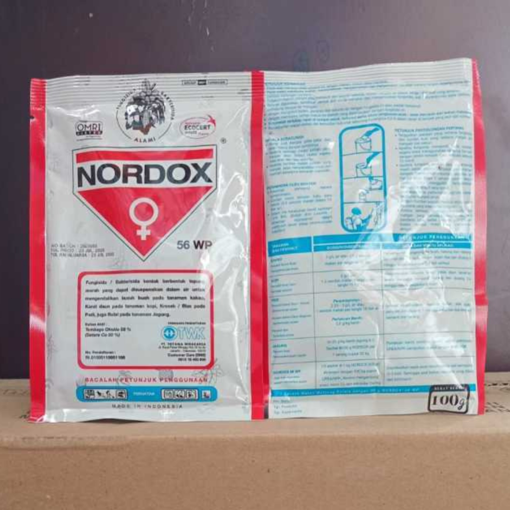 FUNGSIDA BAKTERISIDA NORDOX 56WP TEMBAGA 100GR