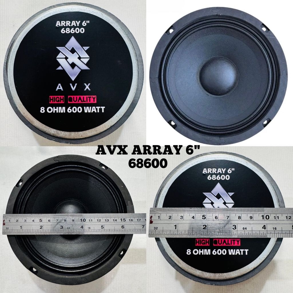 AVX 68600 ARRAY 6" speaker driver 6 inch array 600 Watt 8 ohm spiker komponen 6in array speker array