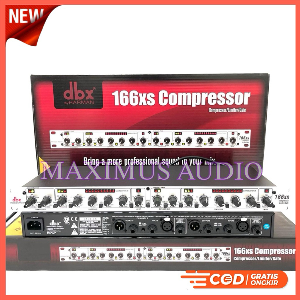 Promo Audio COMPRESSOR LIMITER DBX 166 XS / 166XS COMPRESSOR DBX