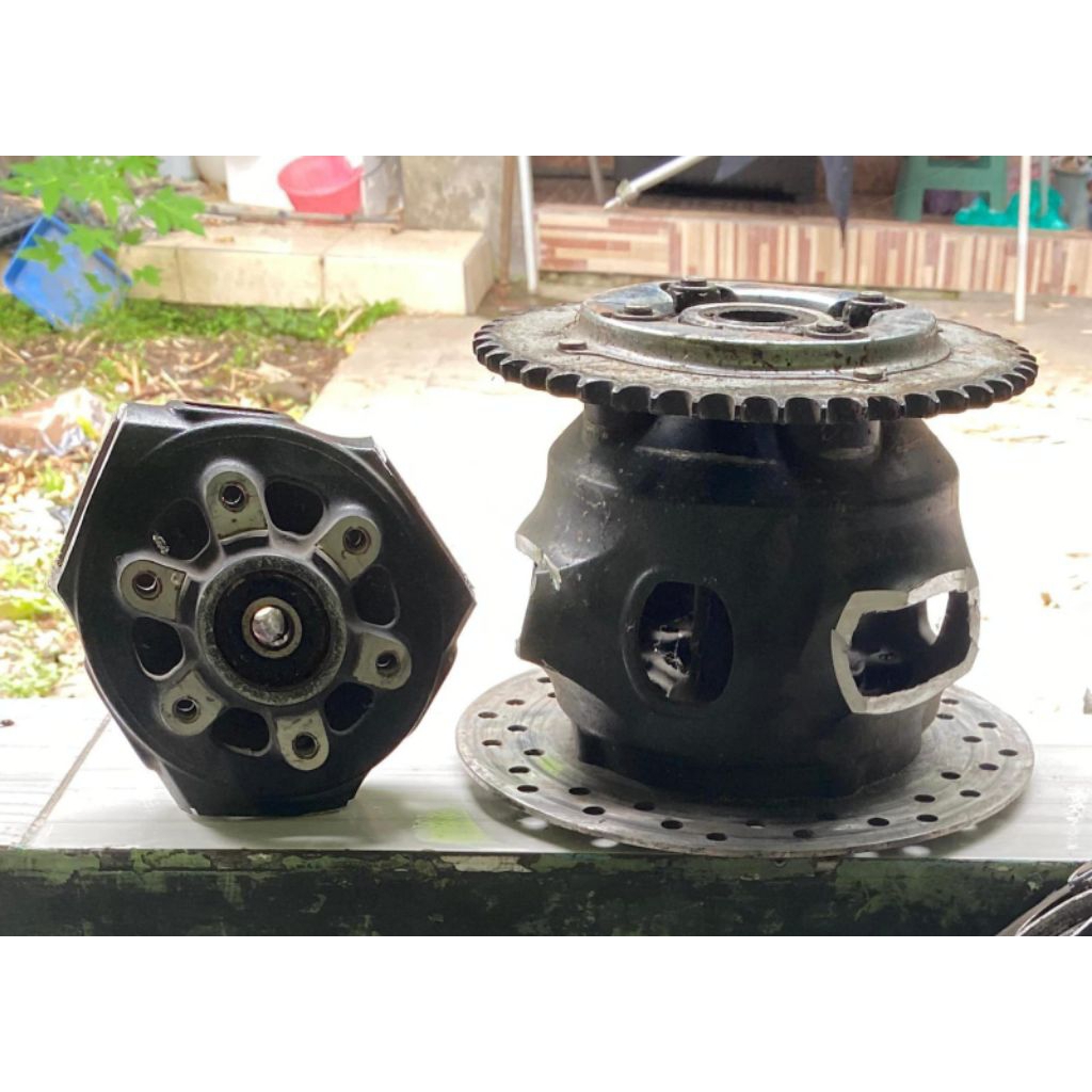 tromol tiger revo belakang bahan bubut + piringan