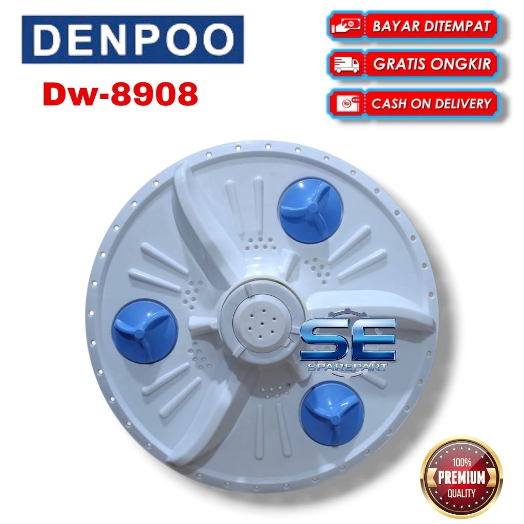 Denpoo Dw8908 Pulsator Mesin Cuci Denpoo 2 Tabung Dw8908 34Cm gigi 10