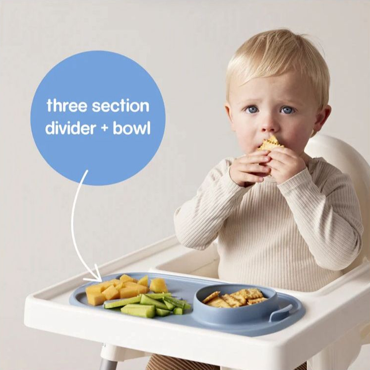 b.box bbox roll & go mealtime mat | Alas makan silikon bayi | Piring Mangkuk Makan Sillicone