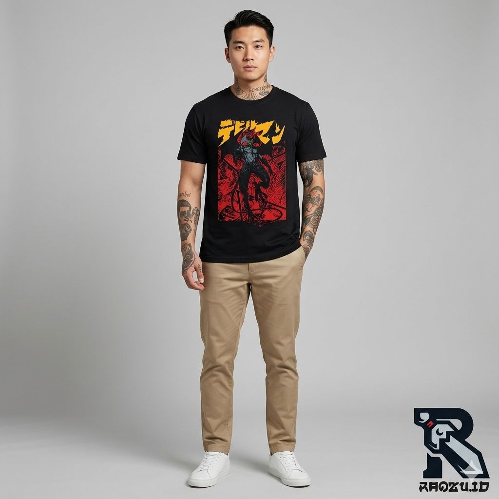 kaos t-shirt devilman