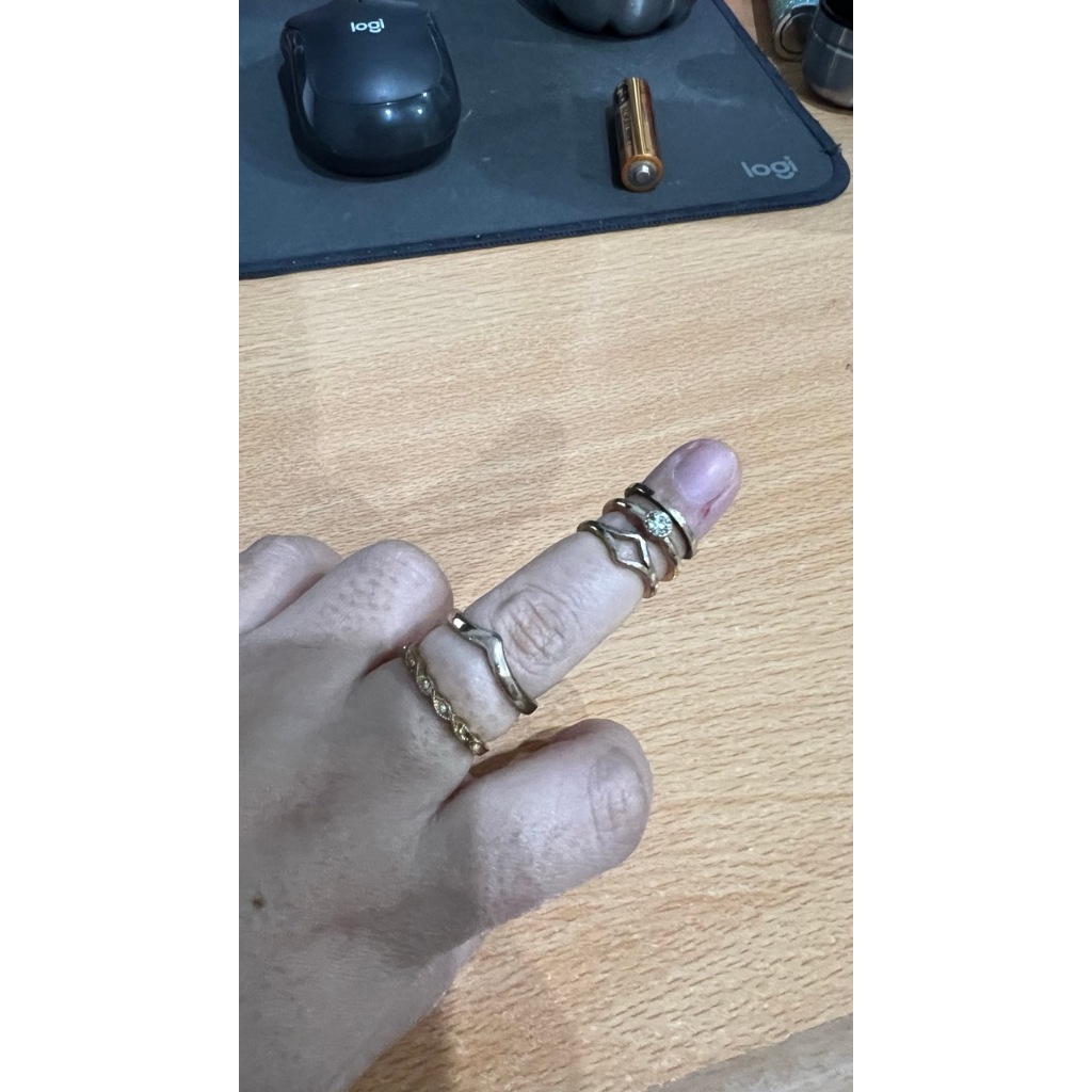 Bundle Cincin H&M - 5 Pcs Stack Ring Lucu, Jual Murah