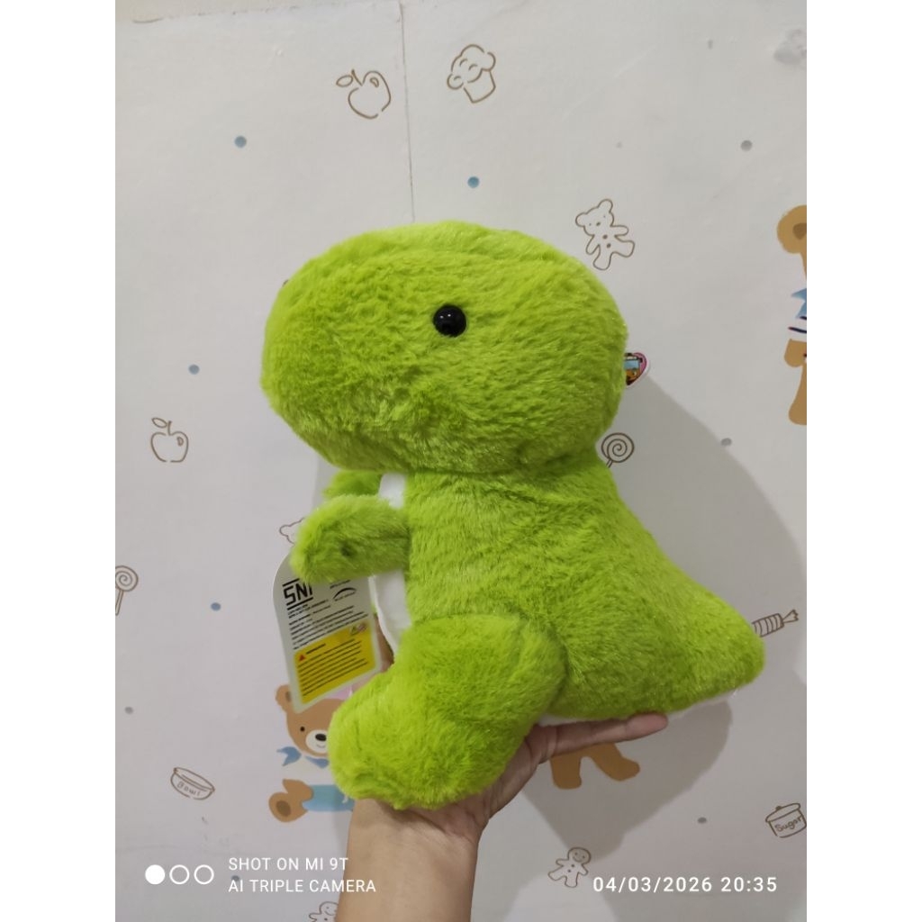 boneka dinosaurus trex hijau oh some kkv