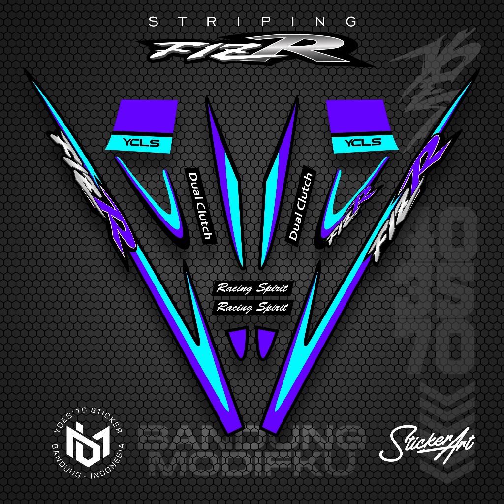 STRIPING VARIASI YAMAHA F1ZR / KRS 16 / STICKER LIST MOTOR F1 ZR / POLET STIKER VARIASI YAMAHA F1ZR