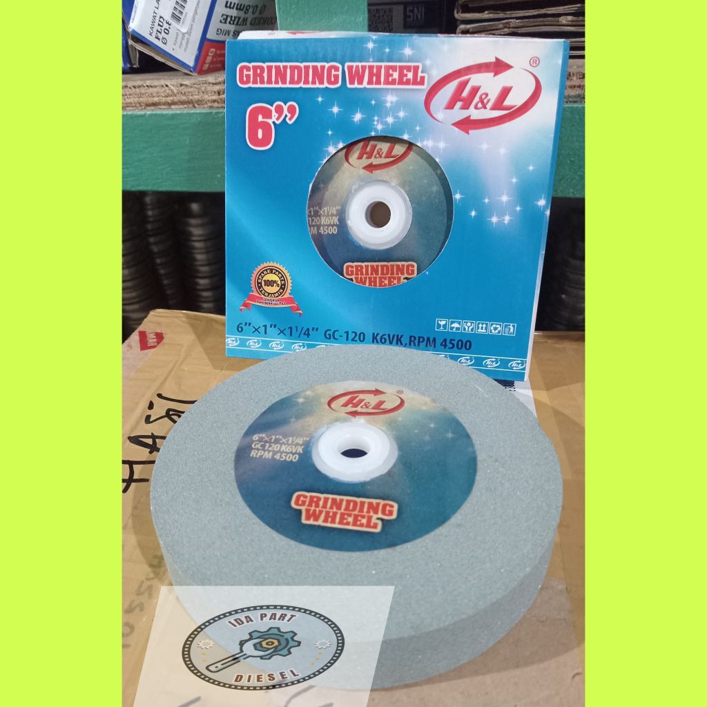 Batu gerinda duduk 6"h&L/batu asah 6"halus h&L