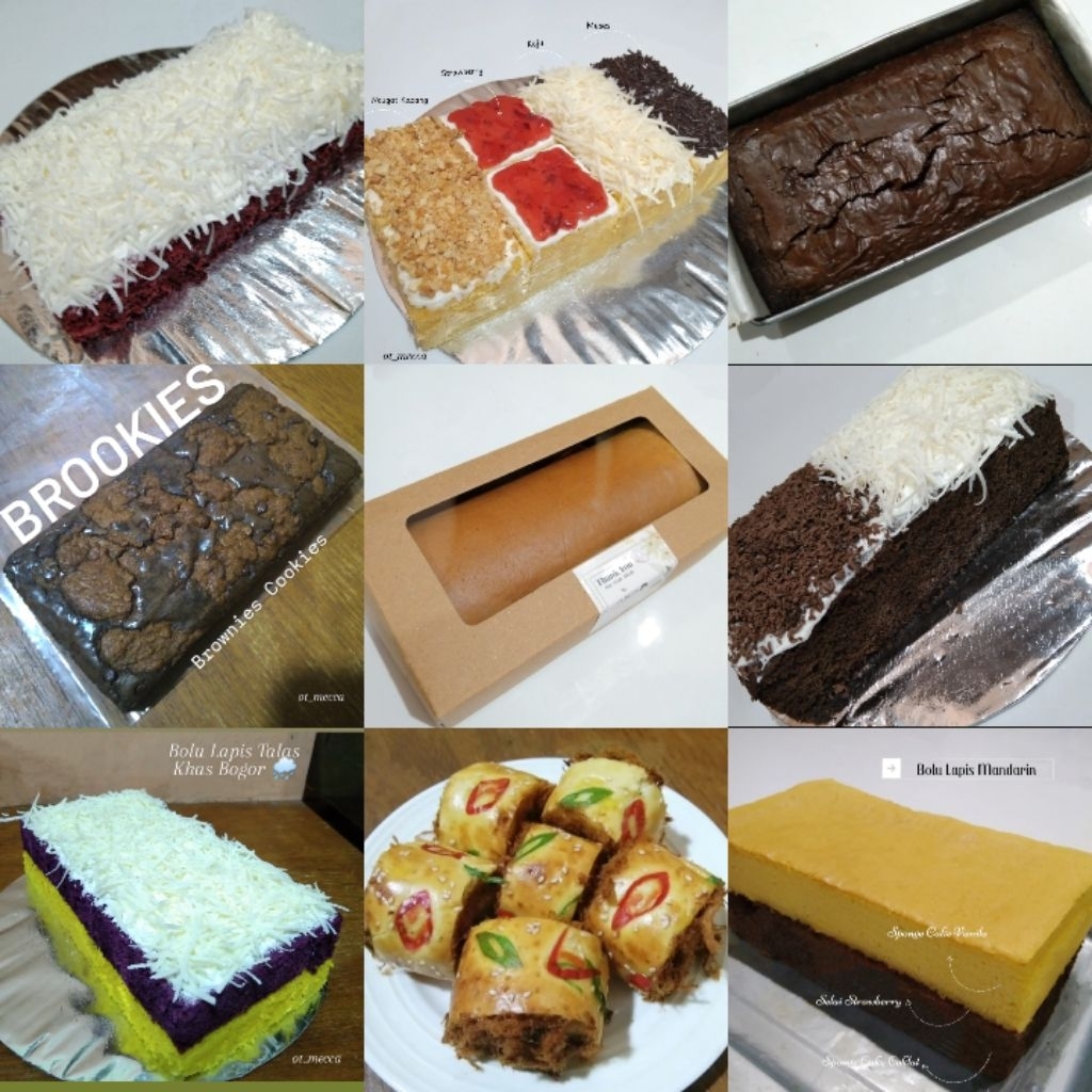 FUDGY BROWNIES - BLACKFOREST - BOLU GULUNG - BOLU LAPIS TALAS BOGOR - FLOSS ROLL ABON - RED VELVET -