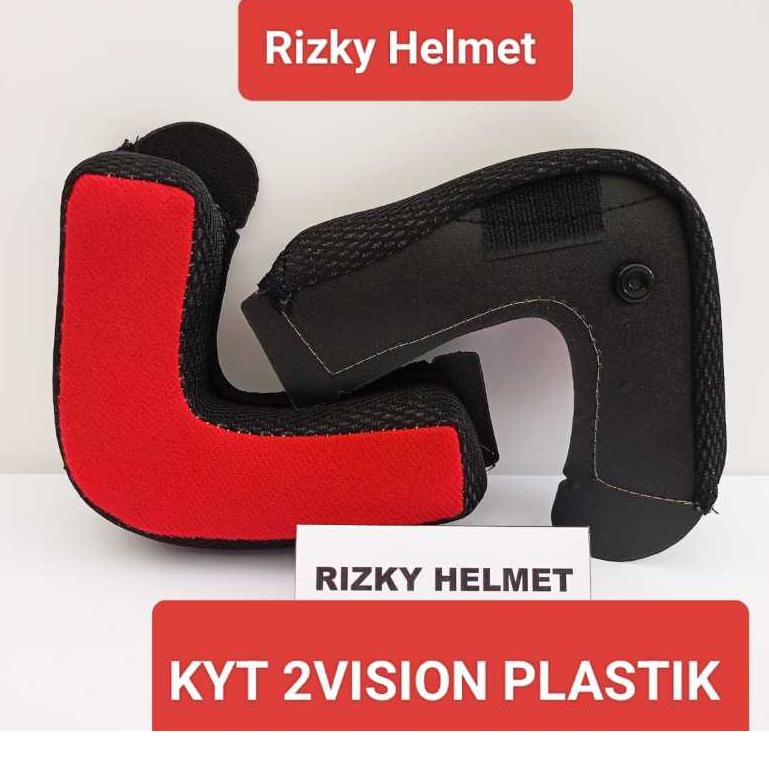 Busa Pipi KYT 2VISION Kancing Plastik, Busa Helm Pipi KYT 2 VISION Plastik