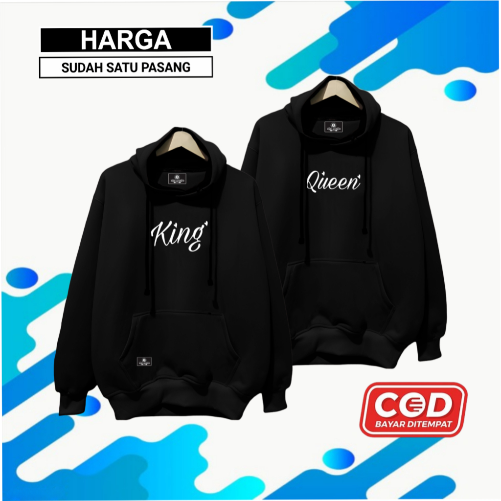 Hoodie Coupelan Pasangan Bahan Katun Flece warna Putih Jaket Couple Pria Wanita Hodie Sweater Couple