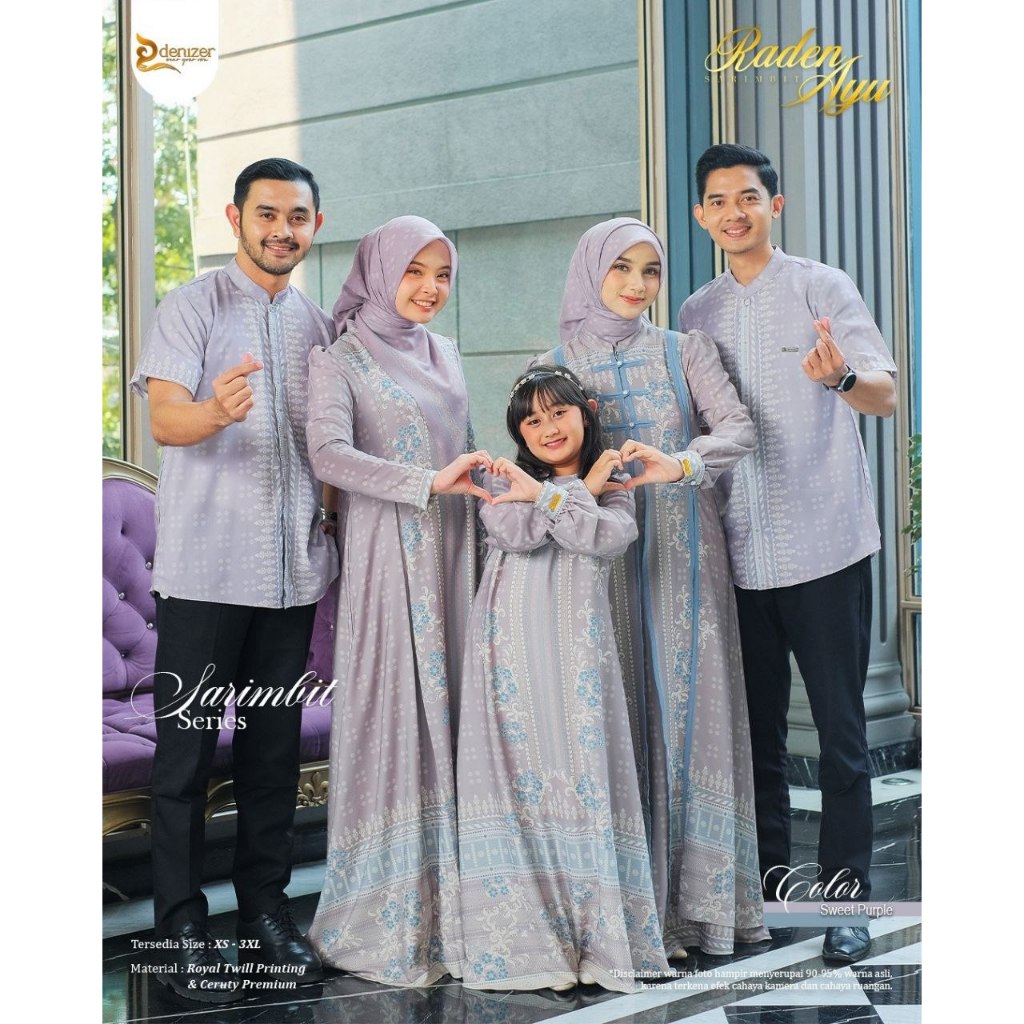 Raden ayu sarimbit by Denizer OPEN PRE ORDER (Ready Juni 2026) family set couple keluarga muslim gam