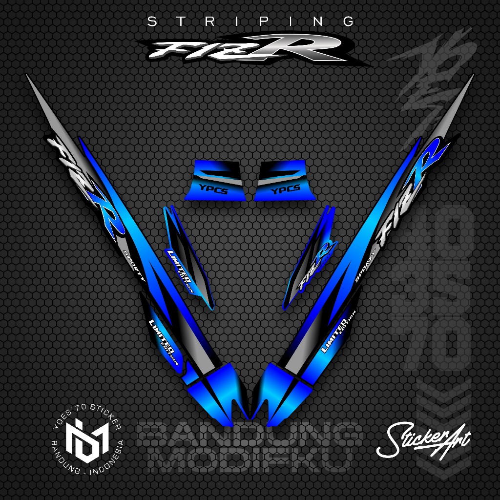 STRIPING VARIASI YAMAHA F1ZR / KRS 27 / STICKER LIST MOTOR F1 ZR / POLET STIKER VARIASI YAMAHA F1ZR