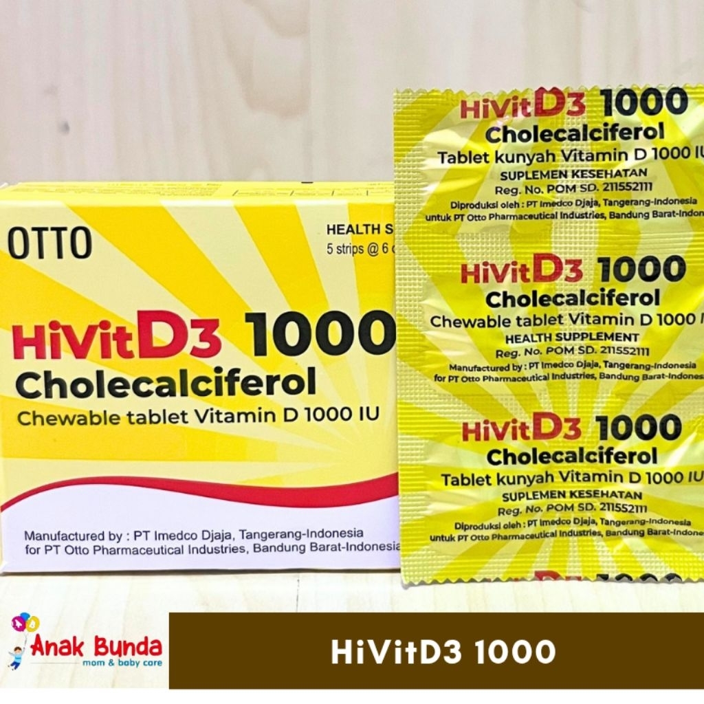 Hivit D3 1000 | memenuhi kebutuhan vitamin D