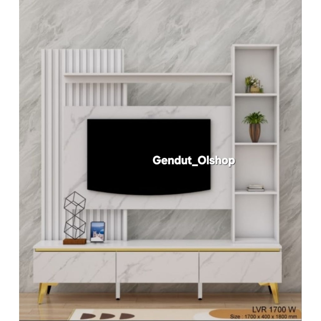 (Khusus Wilayah Kota Palembang)Lemari Buffet TV LVR 1700W, Lemari TV, Lemari Hias, Lemari Buffet LVR