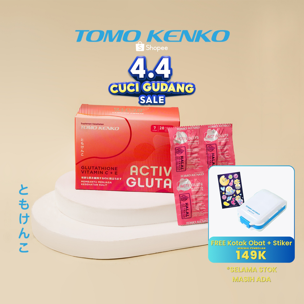 Tomo Kenko Activgluta Glutathione 500 mg, Vitamin C, & Vitamin E