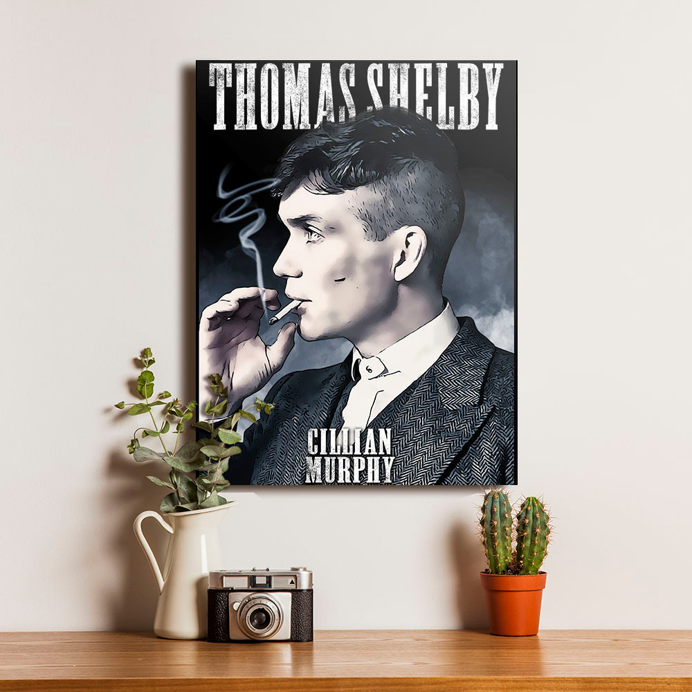 Poster Thomas Shelby Peaky Blinders Film Dekorasi Hiasan Pajangan Dinding