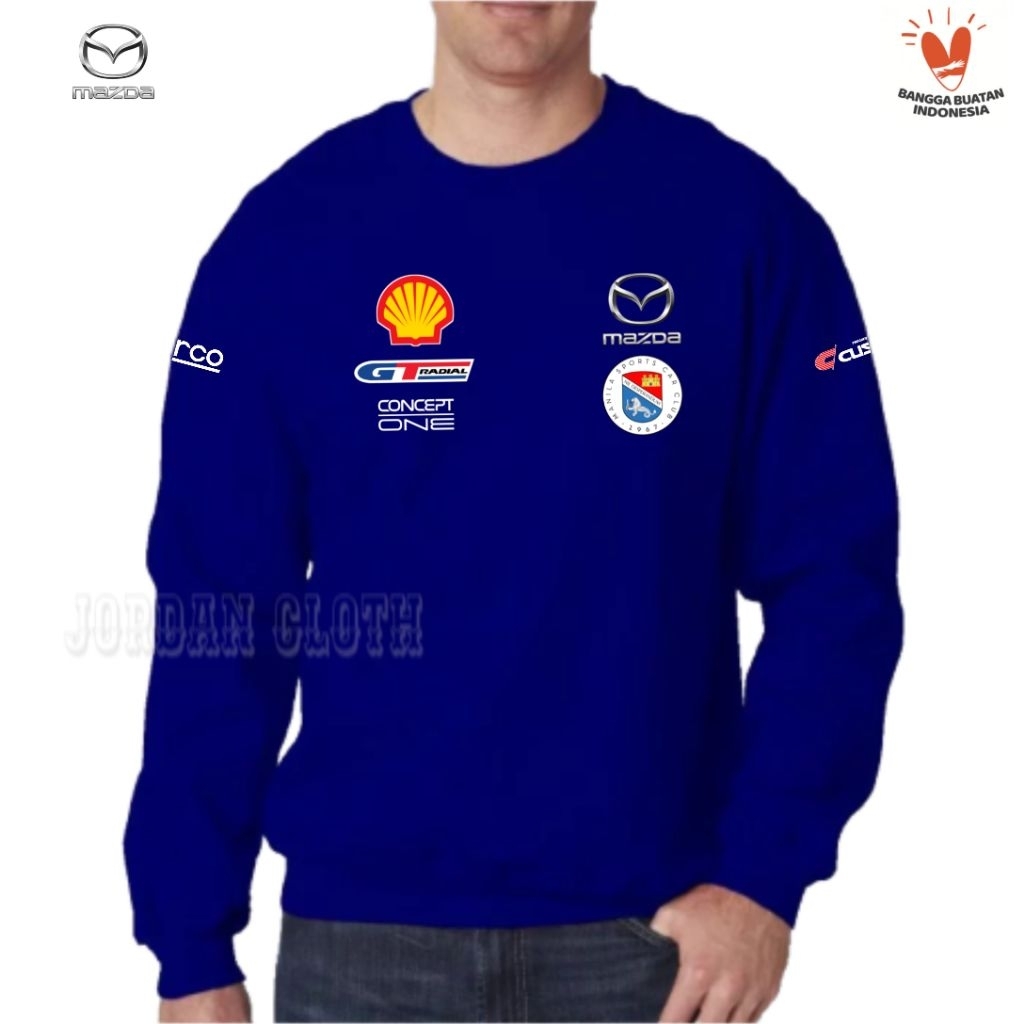 Sweater Jaket Hoodie Team Mazda Sport Racing