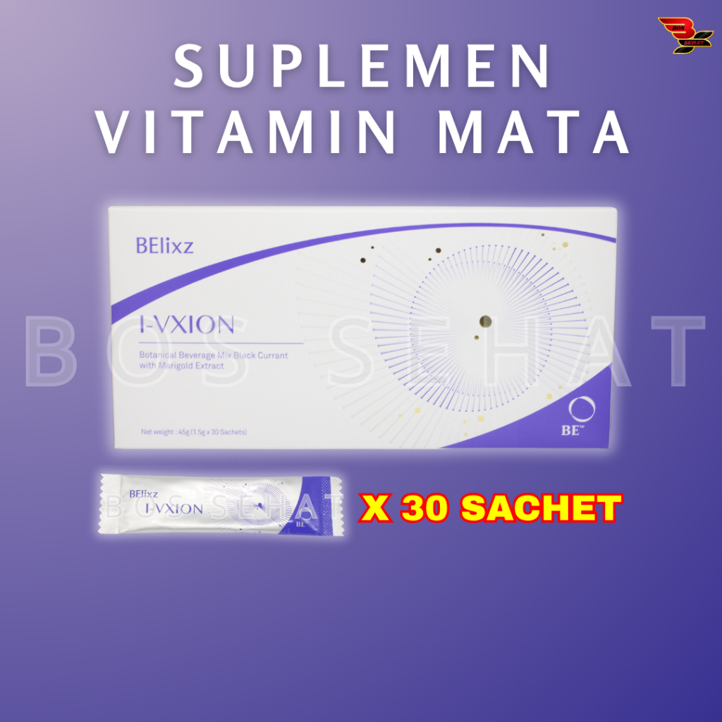 Suplemen Vitamin Mata I-VXION - Isi 30 Sachet - Kotak Bahasa Inggris (IVXION)