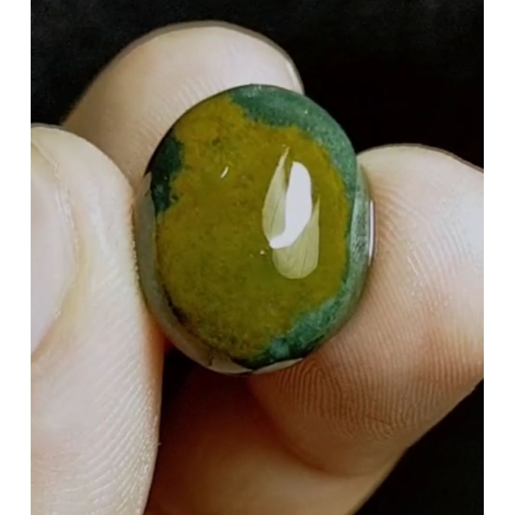 D51 - Batu BACAN KEMBANG - Pola Kasar - Bodyglass Natural Kristal Murah
