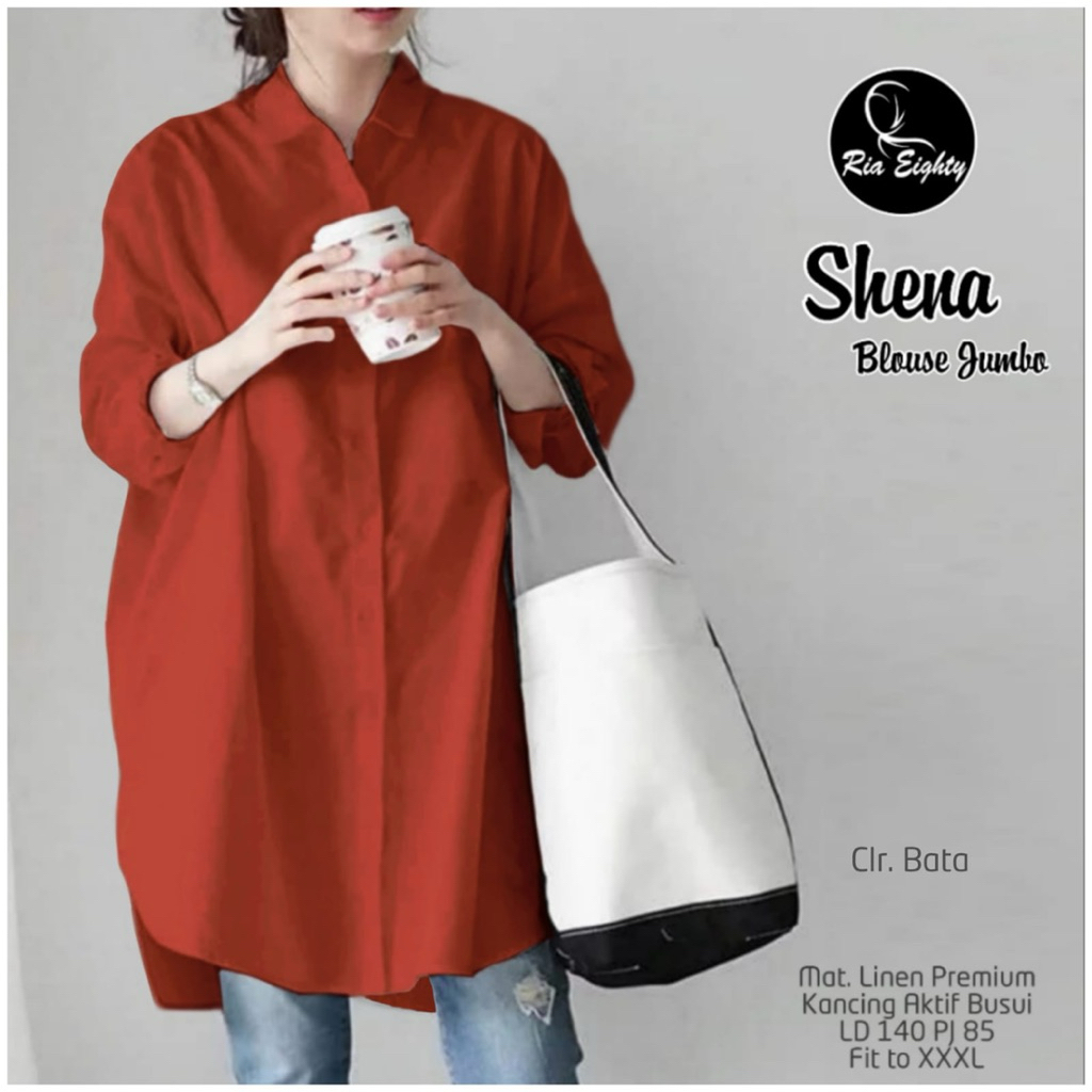 Blouse jumbo LD 140 atasan wanita polos