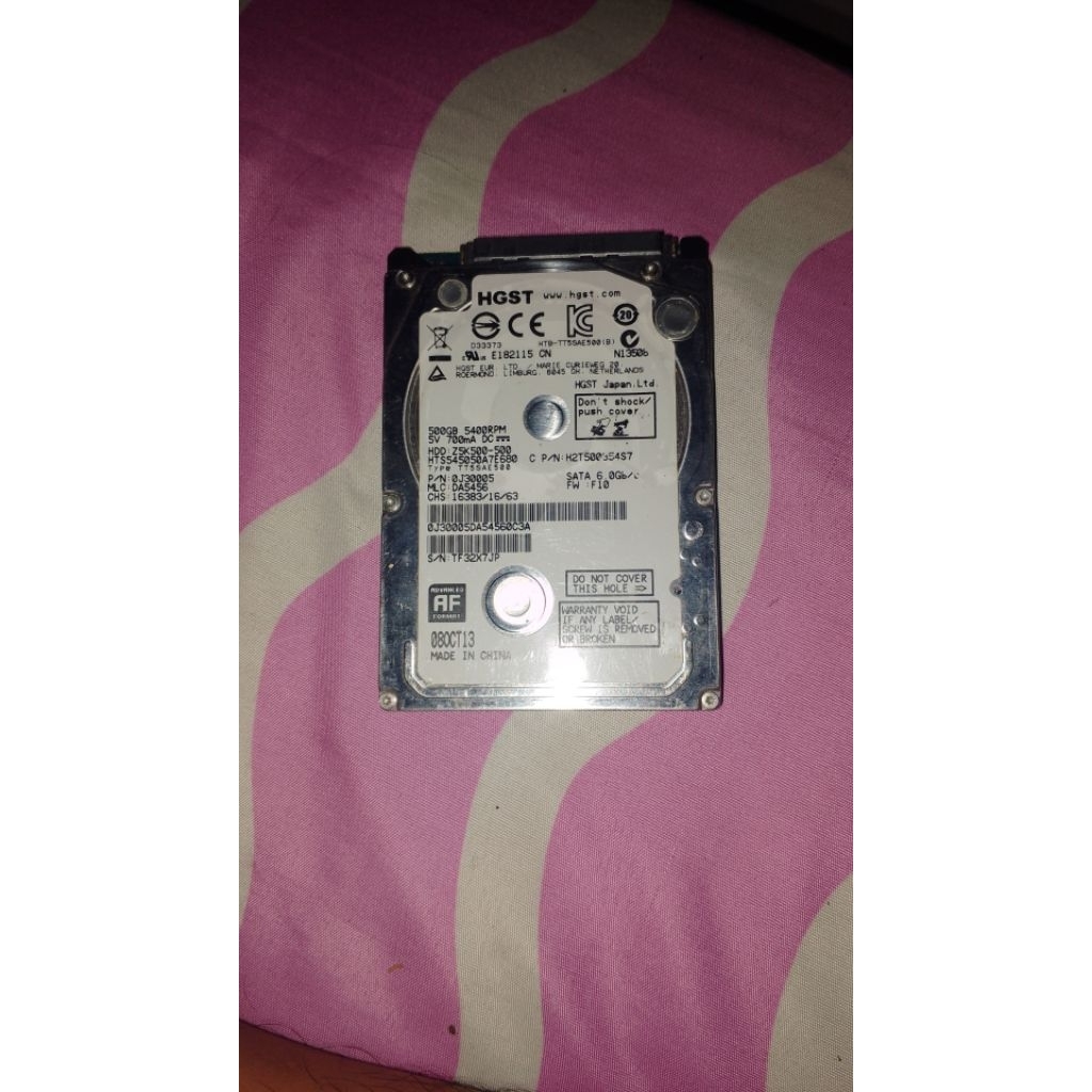 hardisk laptop 500gb