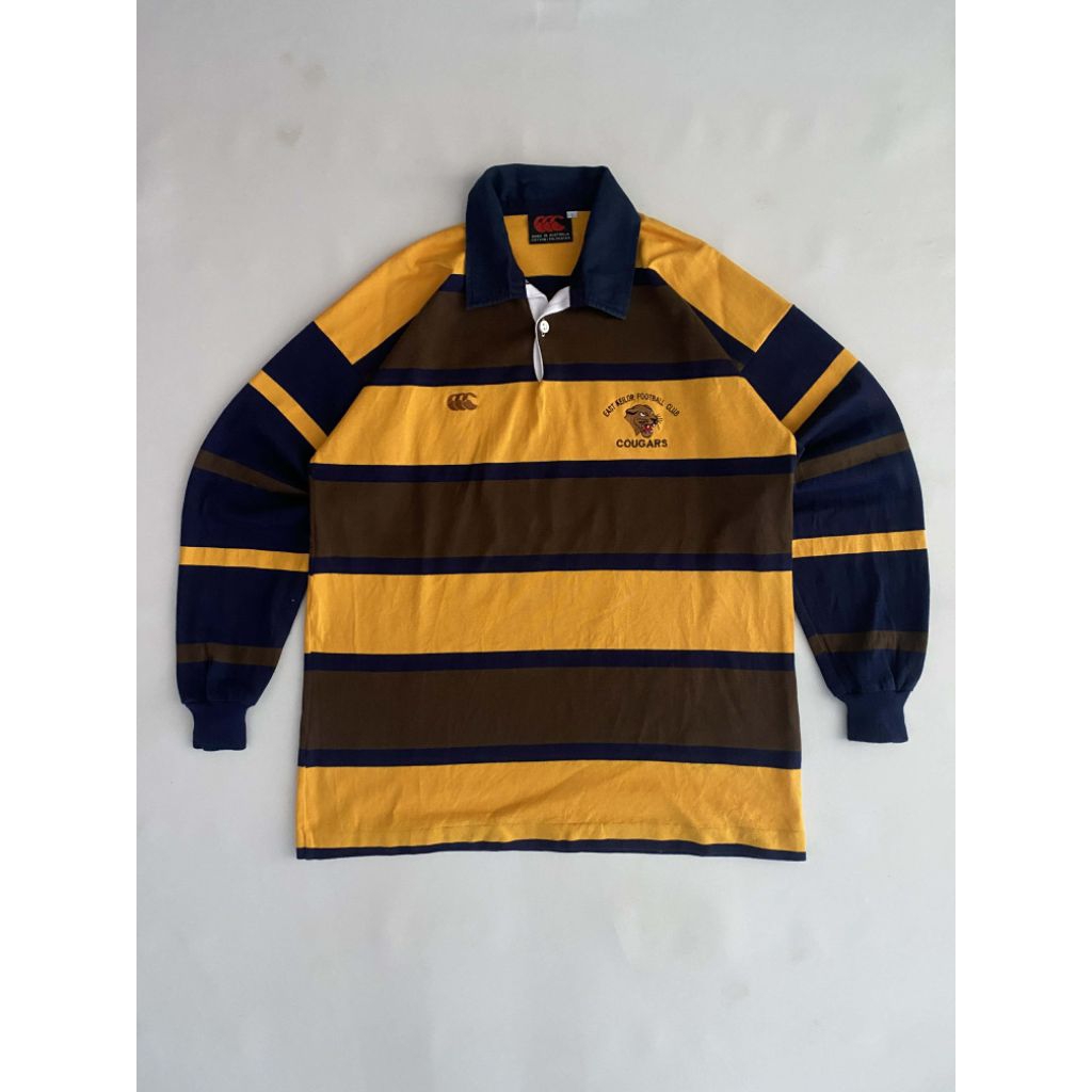 KAOS TSHIRT LONG SLEEVE POLO RUGBY CANTERBURY X COUGARS