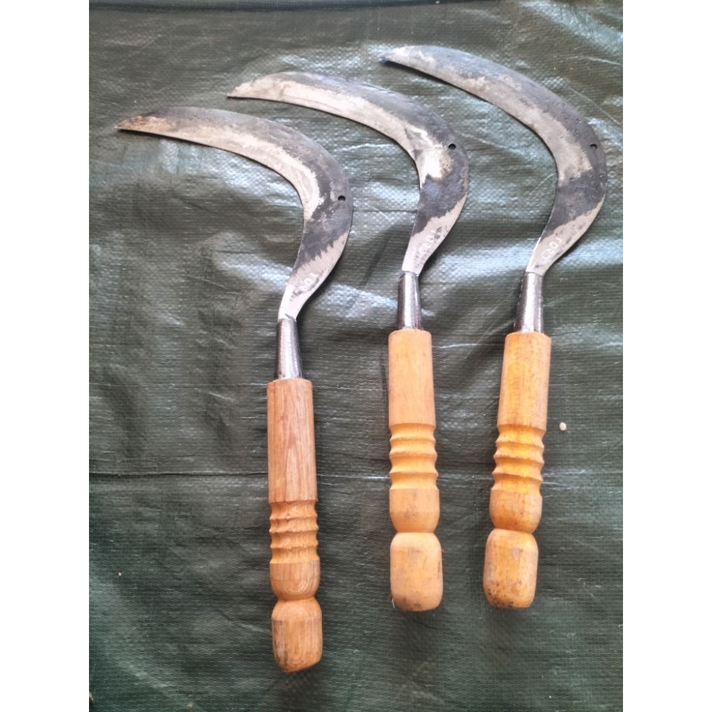 Arit pertanian pengaritan - arit bolong baja tajam
