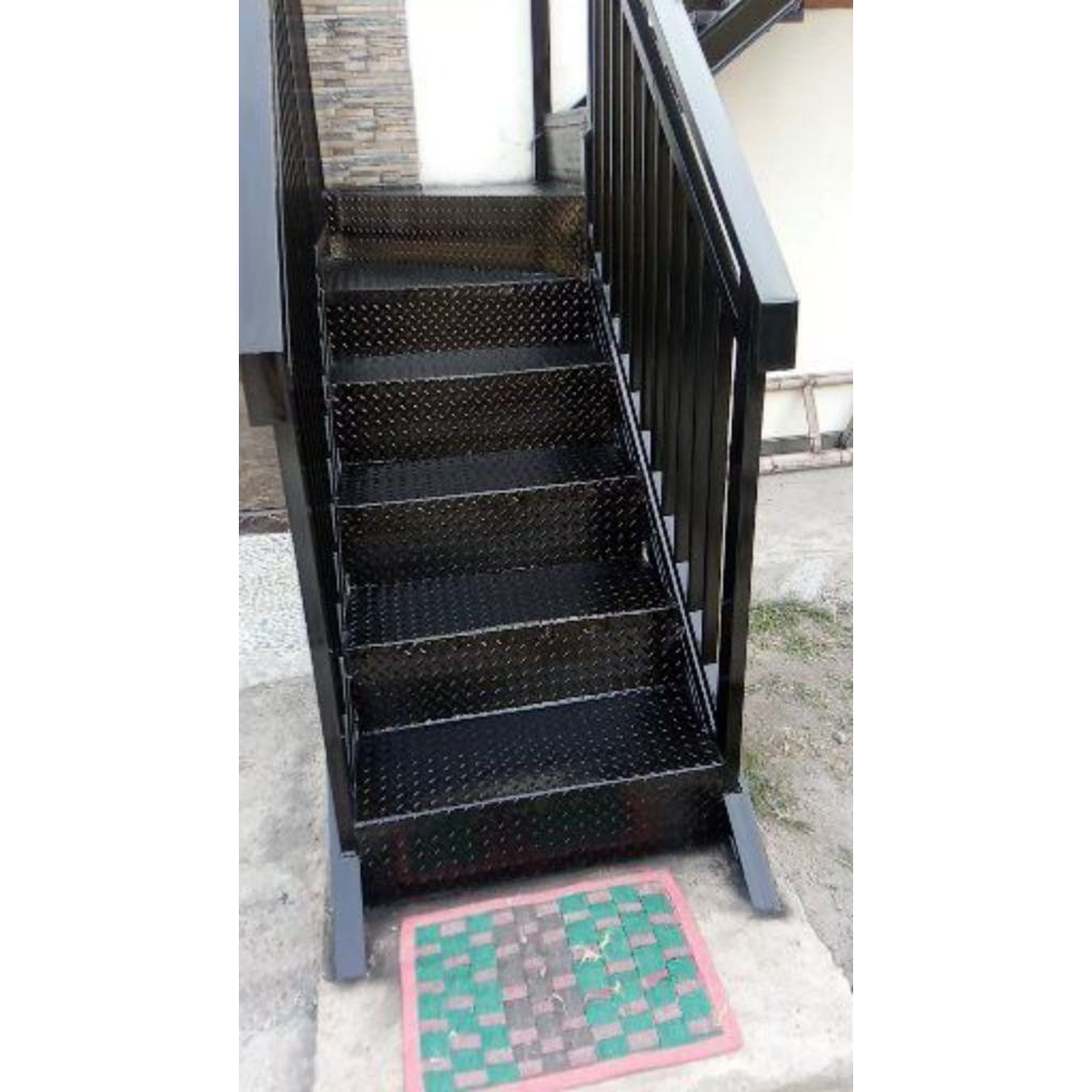 tangga rebah minimalis besi holo galvanis