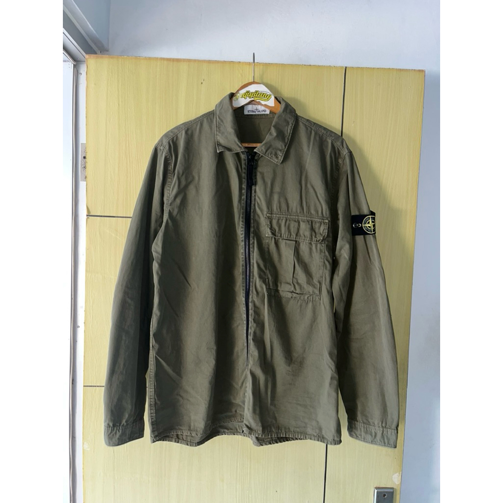 overshirt stone island olive