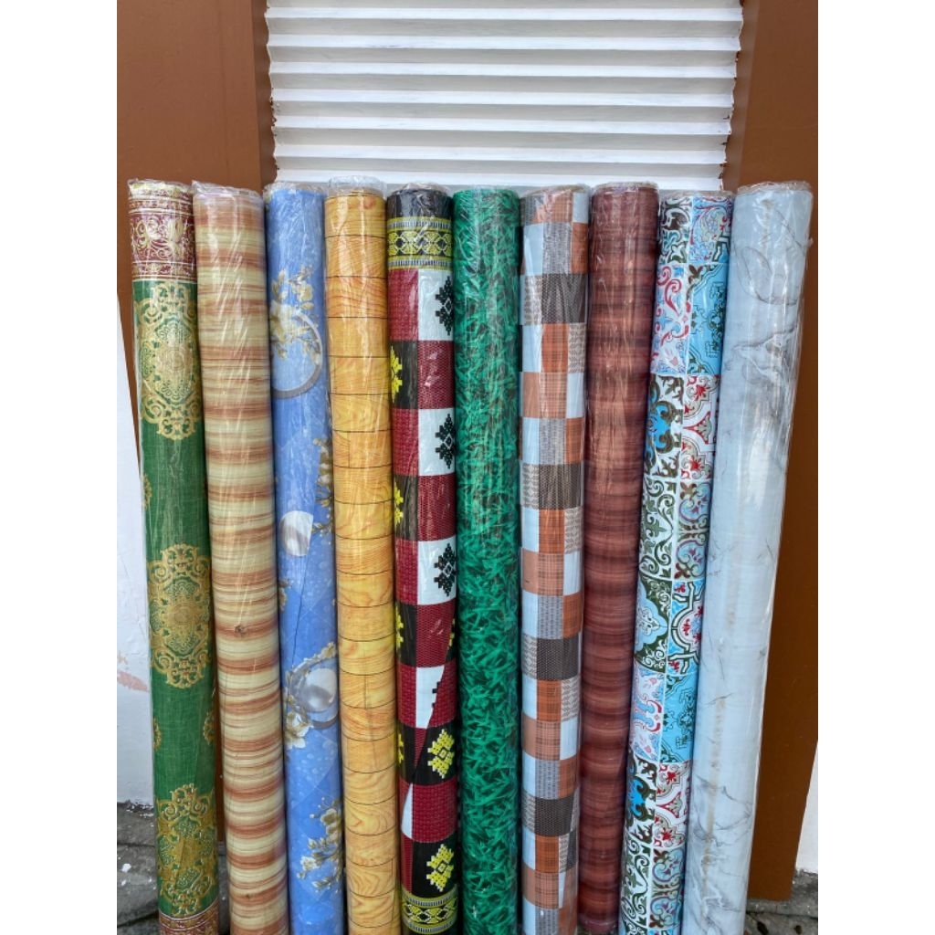 Karpet Lantai Mahkota / Karpet Alas / Karpet Vinyl Ragam Motif