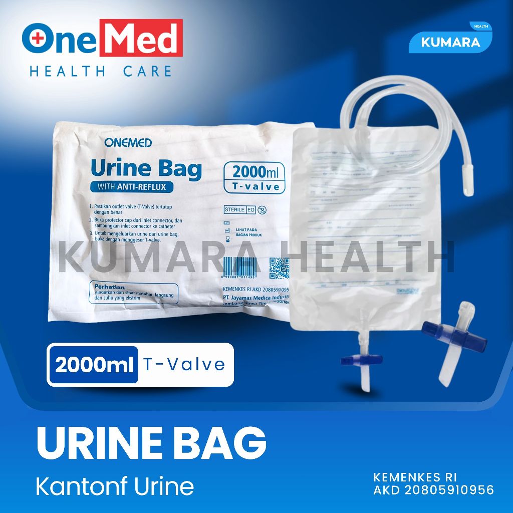 ONEMED - Urine Bag T-Valve / Kantong Urine